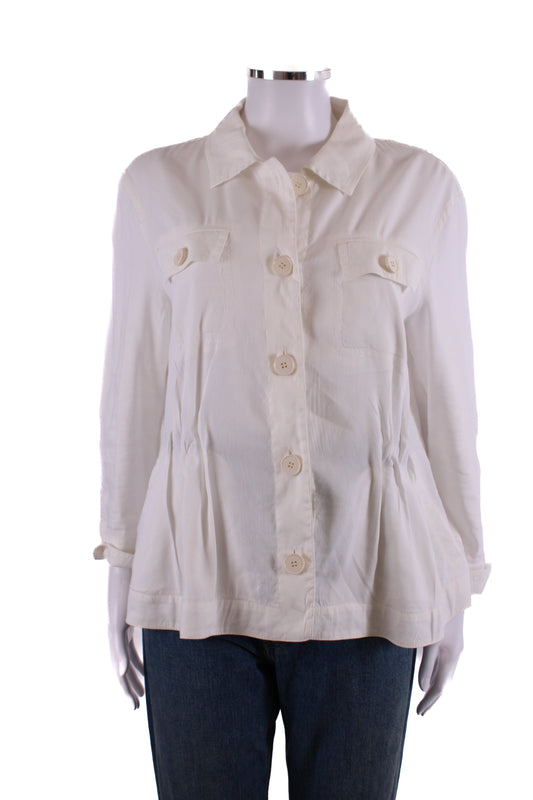MarcCain L/S Shacket White 12 | O/S, White