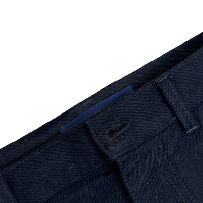 LOUIS VUITTON LV MONOGRAM DENIM WORKWEAR CARPENTER JEANS BLACK 34 / L | Large, Black