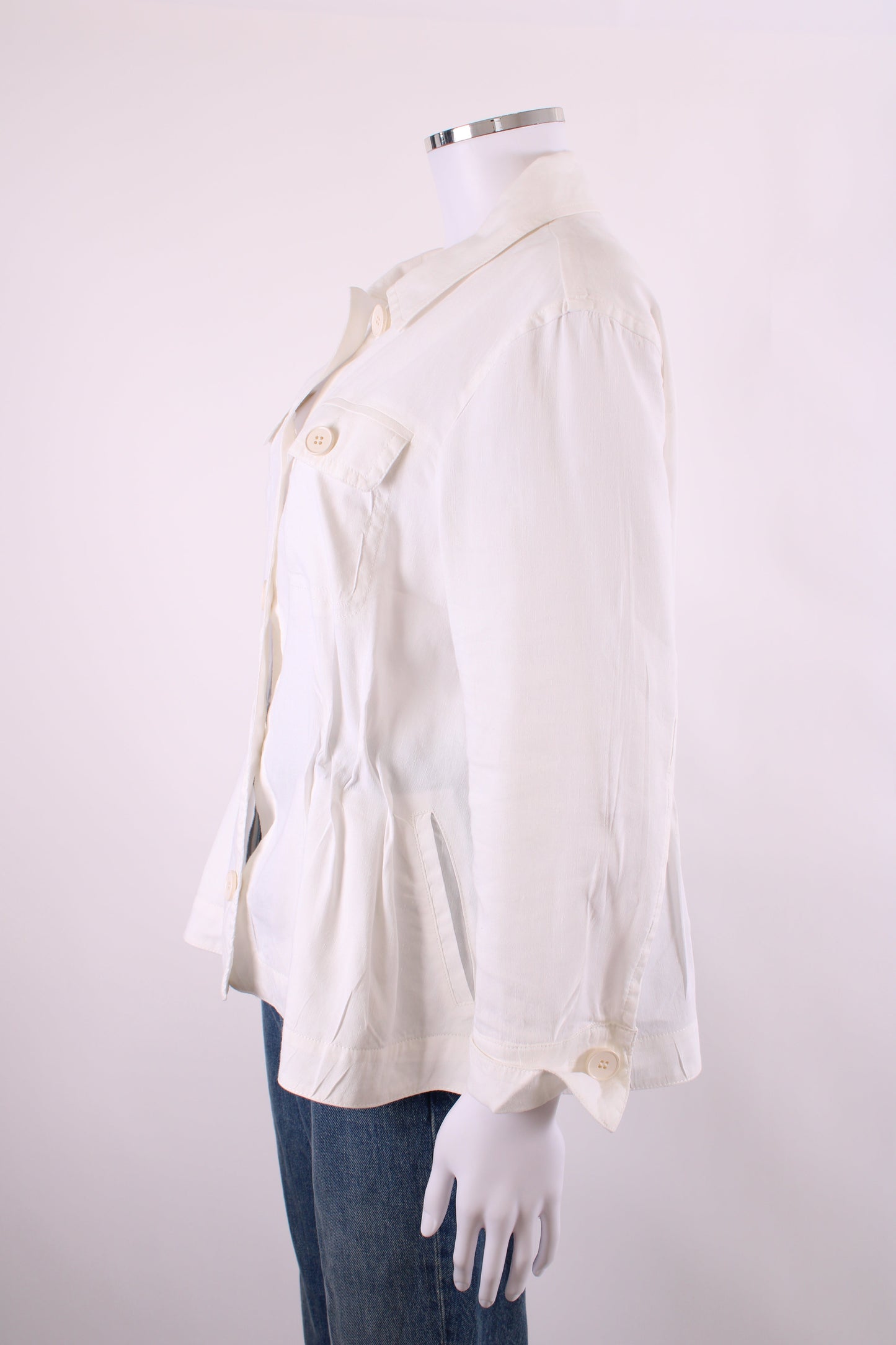 MarcCain L/S Shacket White 12 | O/S, White