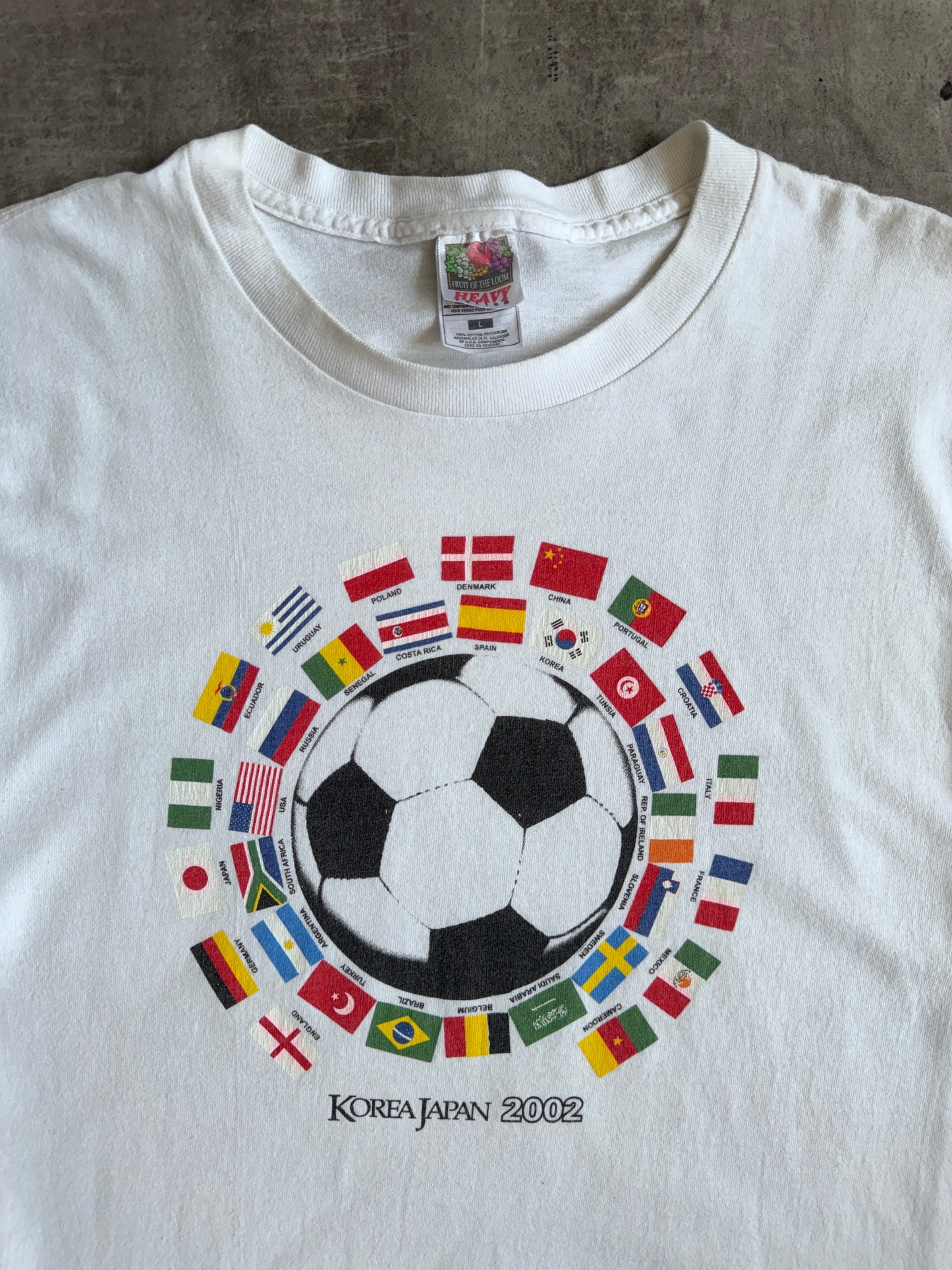 2002 Korea Japan World Cup Graphic Tee | Large, Multicoloured