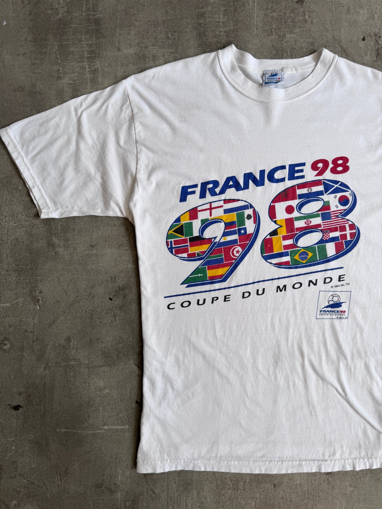 1994 France 98 World Cup Graphic Tee | Extra Large, Multicoloured