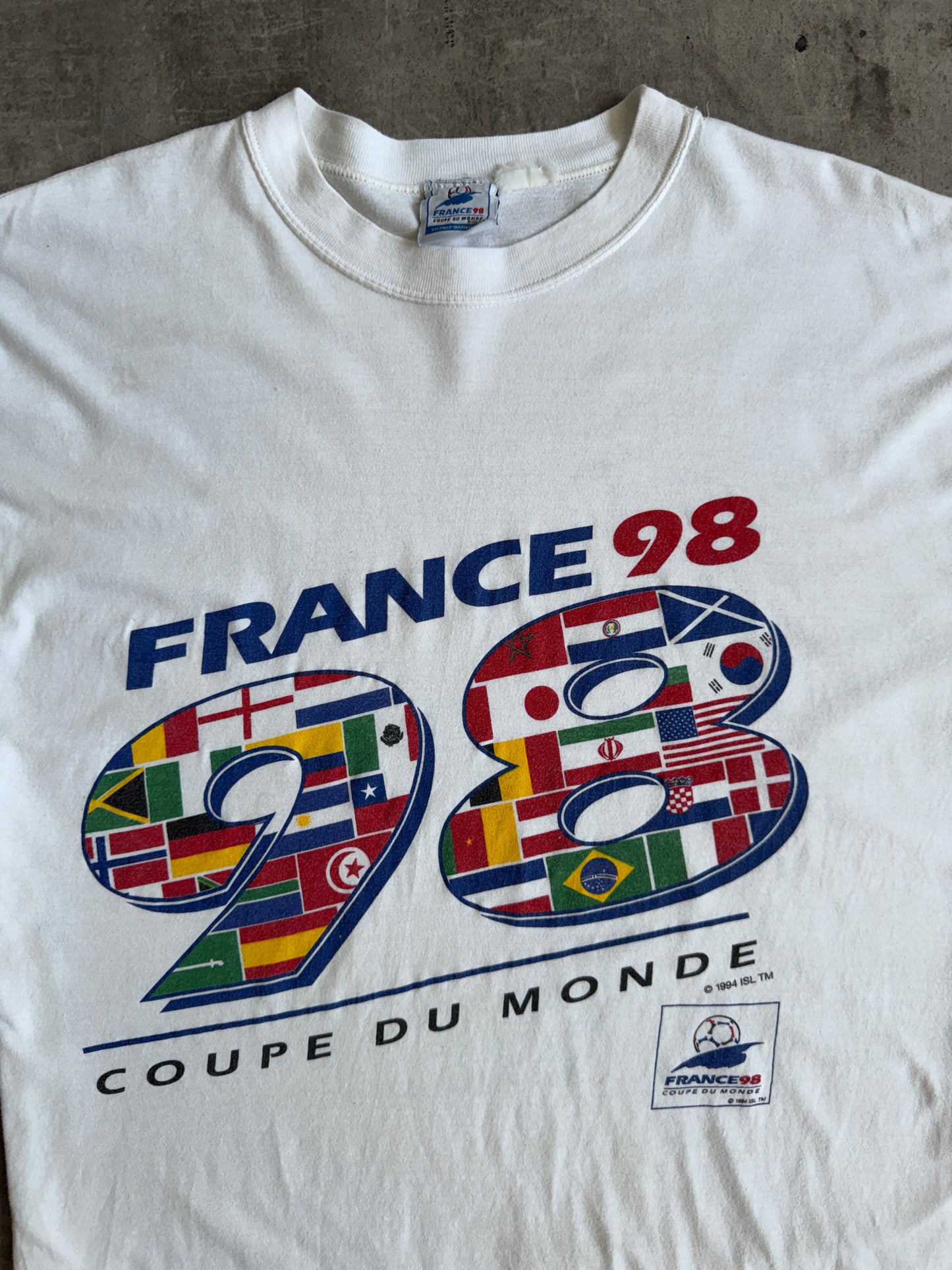 1994 France 98 World Cup Graphic Tee | Extra Large, Multicoloured