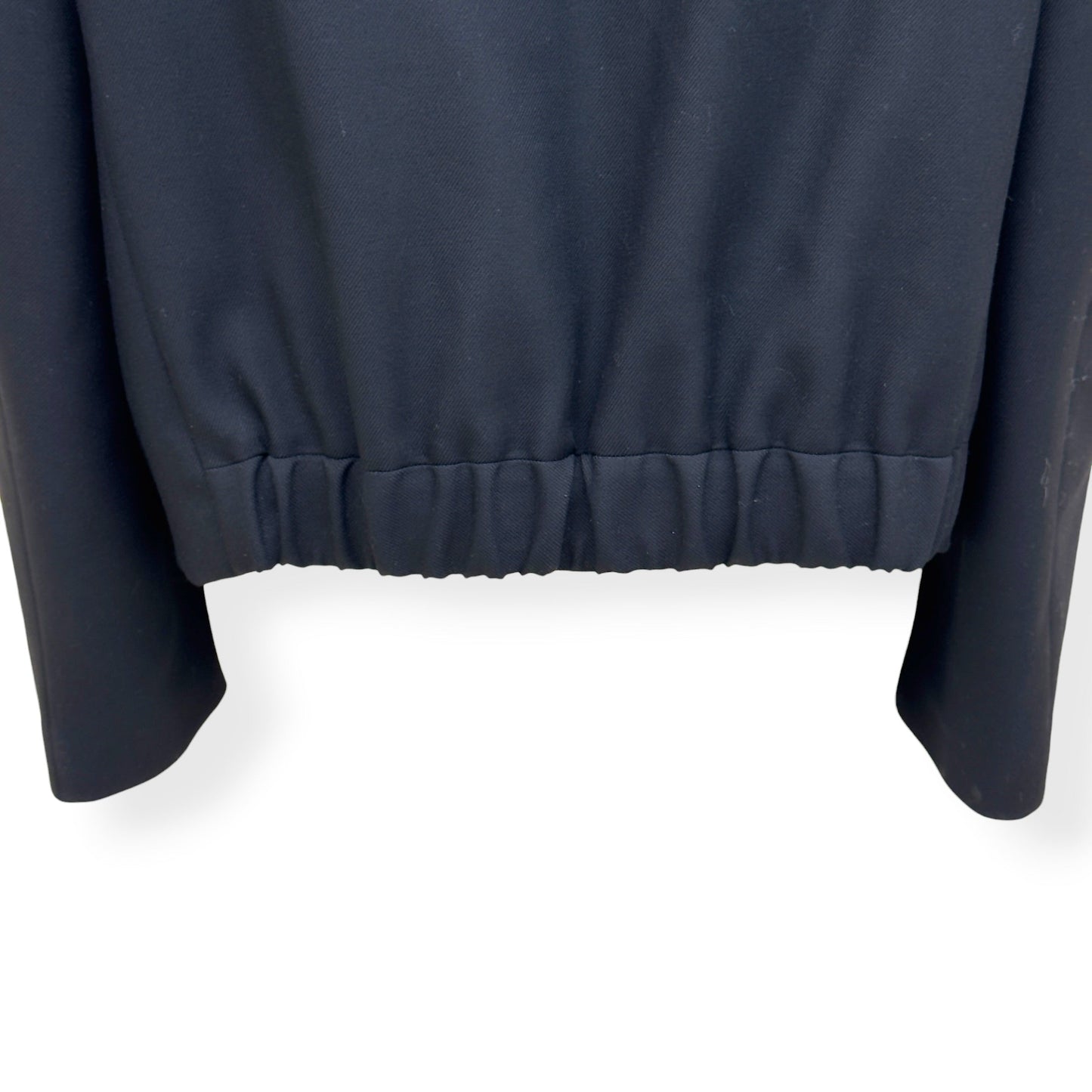 LOUIS VUITTON PEARL CALLIGRAPHY EMBELLISHED WOOL BLOUSON JACKET BLACK 54 / XL | XL, Black