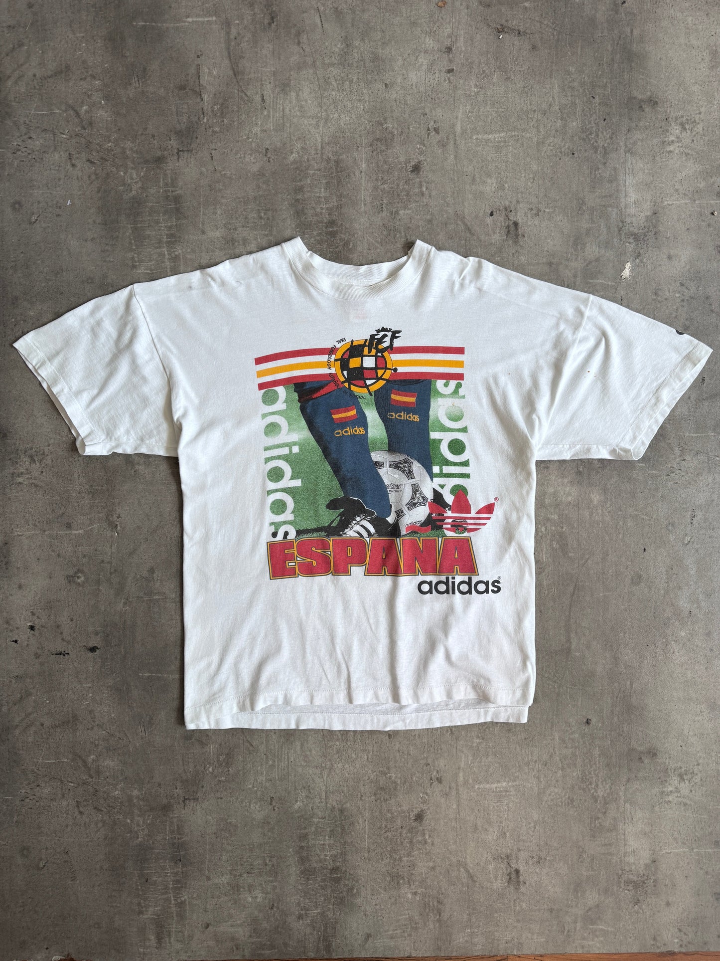 Spain x Adidas Spanish FA Graphic Tee | Extra Large, Multicoloured