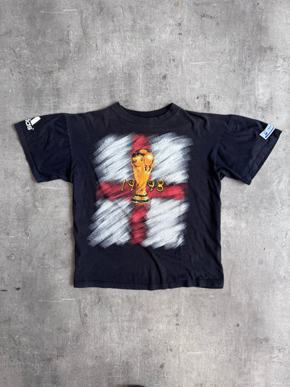 Adidas x France WC98 Black Graphic Tee | Medium, Multicoloured