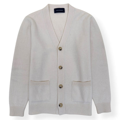 THOM SWEENEY MERINO WOOL / CASHMERE CARDIGAN ECRU L | Large, Ecru