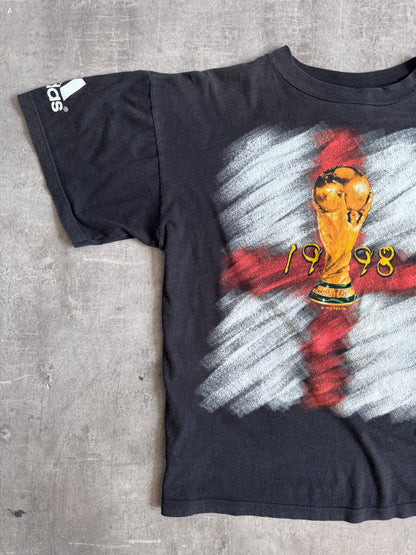 Adidas x France WC98 Black Graphic Tee | Medium, Multicoloured