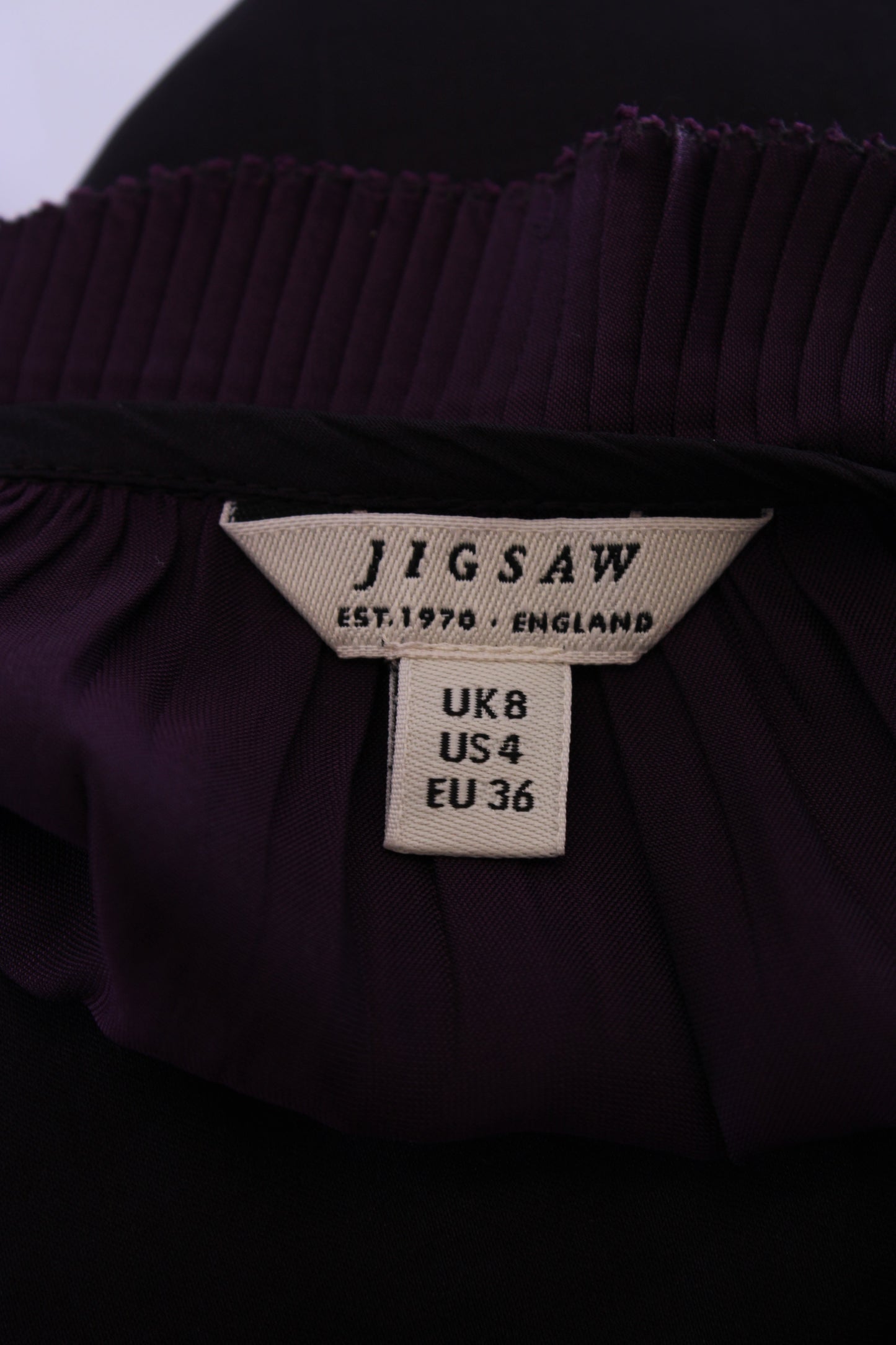 Jigsaw Ruffle Detail Blouse Purple 8 | O/S, Purple