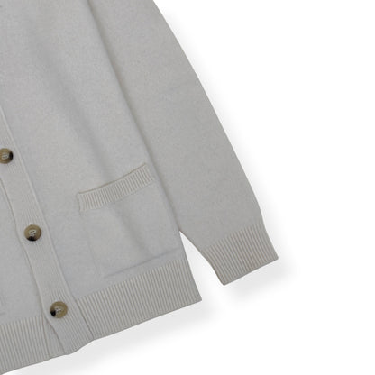 THOM SWEENEY MERINO WOOL / CASHMERE CARDIGAN ECRU L | Large, Ecru