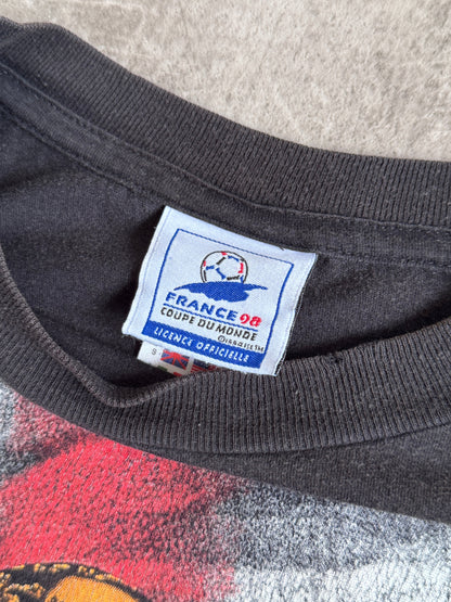 Adidas x France WC98 Black Graphic Tee | Medium, Multicoloured