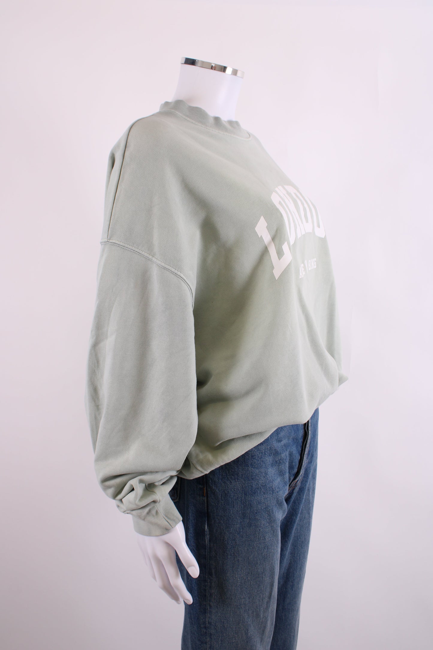 Anine Bing Logo Sweatshirt Mint M | O/S, Mint