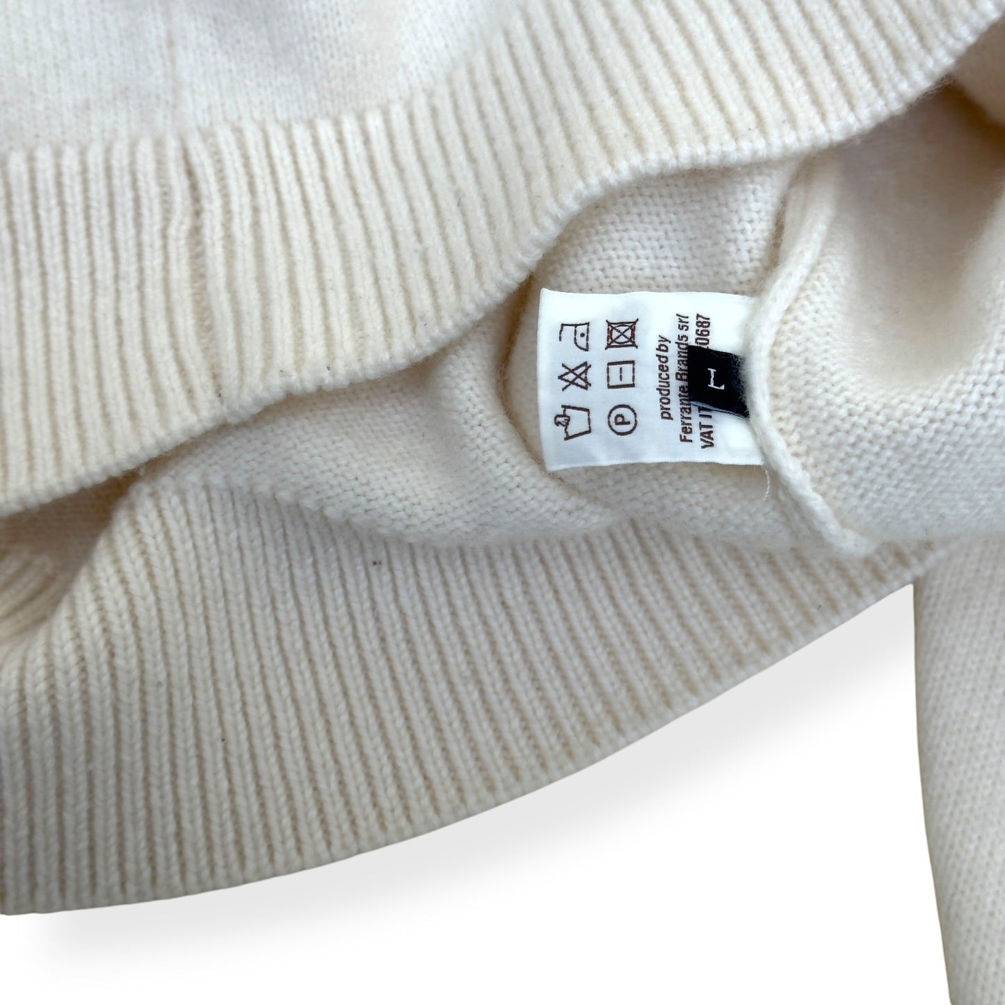THOM SWEENEY MERINO WOOL / CASHMERE CARDIGAN ECRU L | Large, Ecru