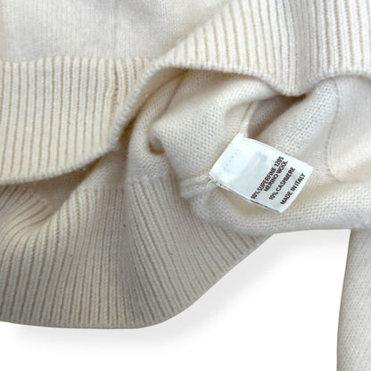 THOM SWEENEY MERINO WOOL / CASHMERE CARDIGAN ECRU L | Large, Ecru
