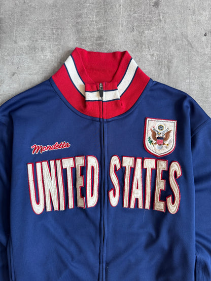 1990s Mondetta US Spellout Track Jacket | Extra Large, Multicoloured