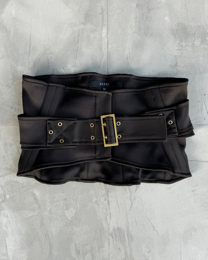 GUCCI BY TOM FORD FW03 SILK CORSET BELT - XS