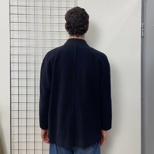 C.P. Company Navy 80s Ideas From Massimo Osti Wool Overcoat | Medium, Navy