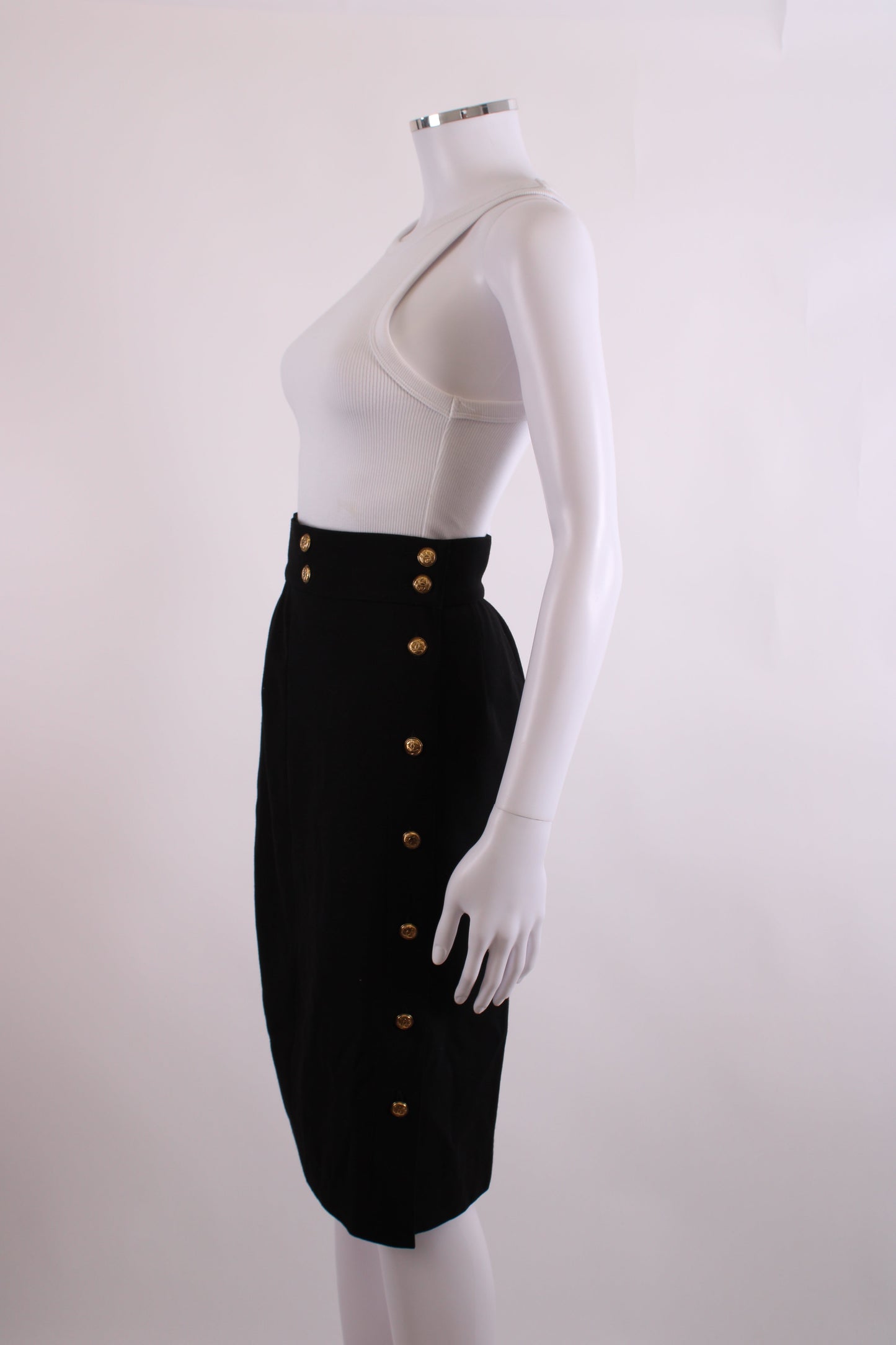 Chanel Pencil Skirt Black 8 | O/S, Black
