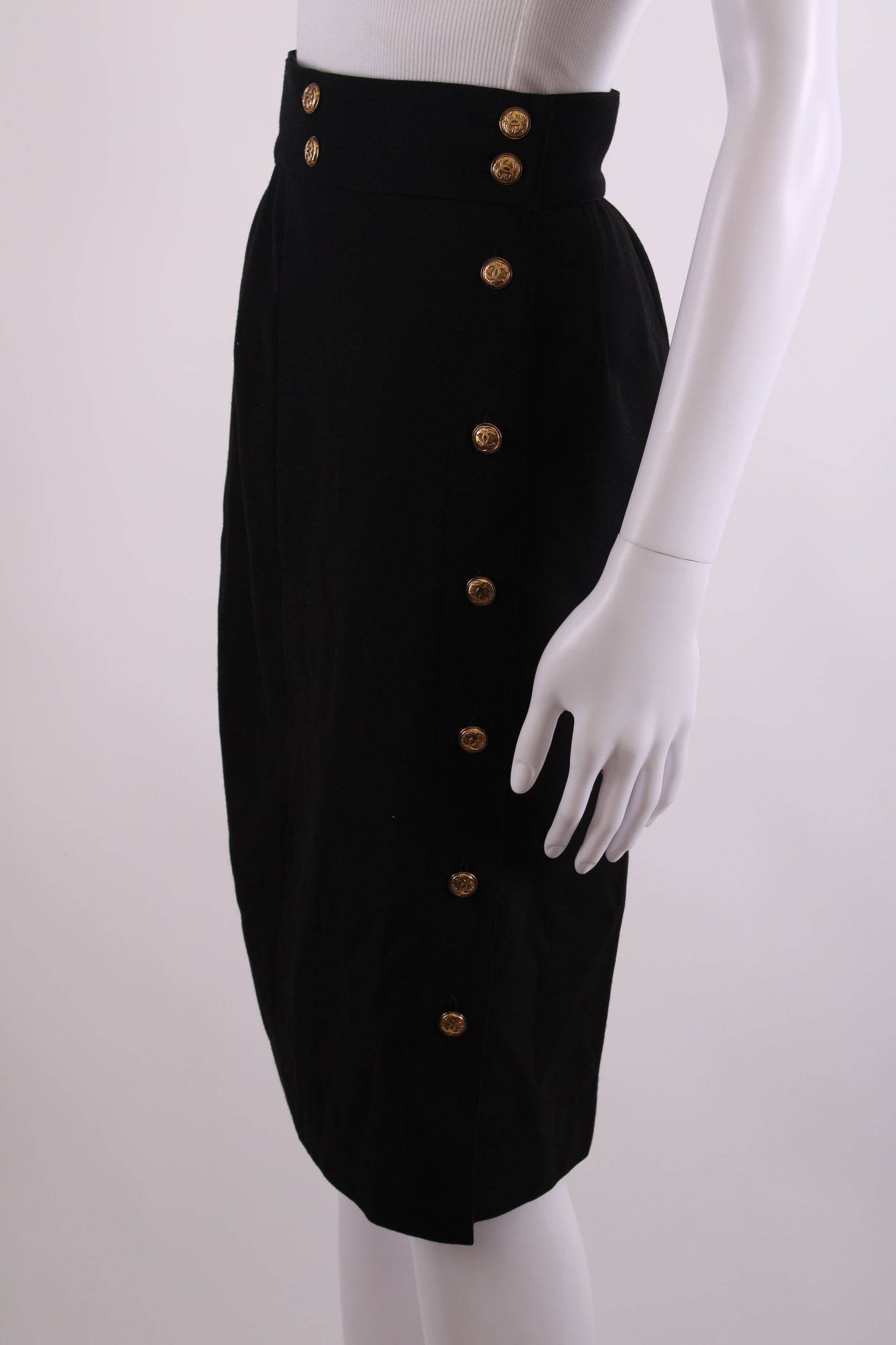 Chanel Pencil Skirt Black 8 | O/S, Black