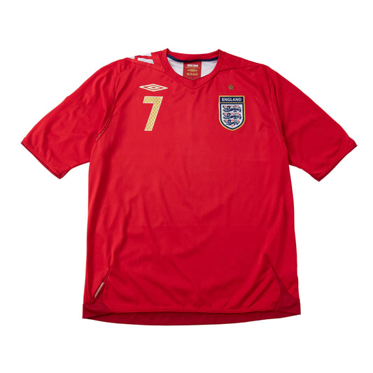 2006/08 England x Umbro 'Beckham 7' Away Football Shirt