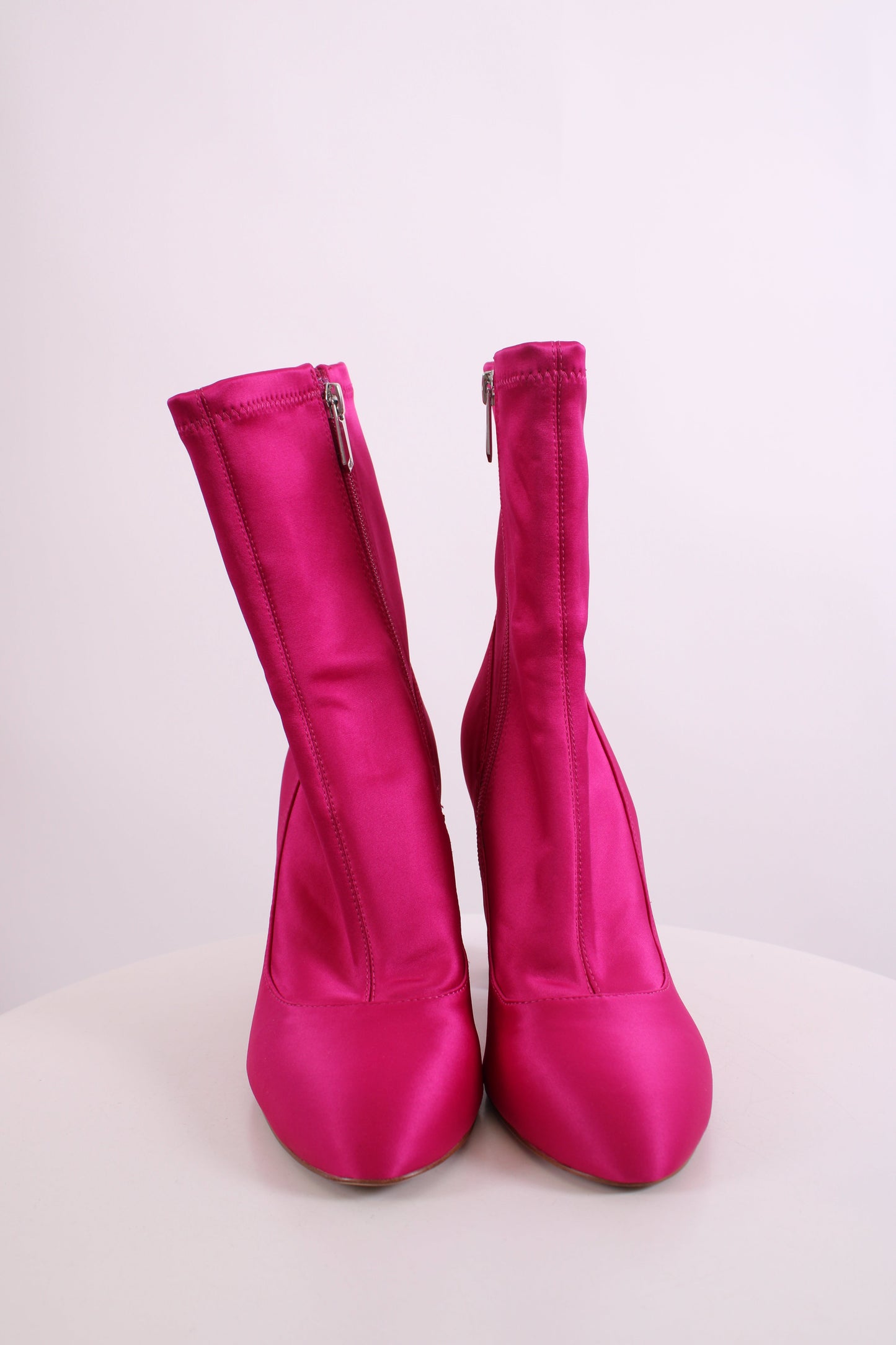 Sam Edelman Satin Ankle Boots Pink 5 | O/S, Pink