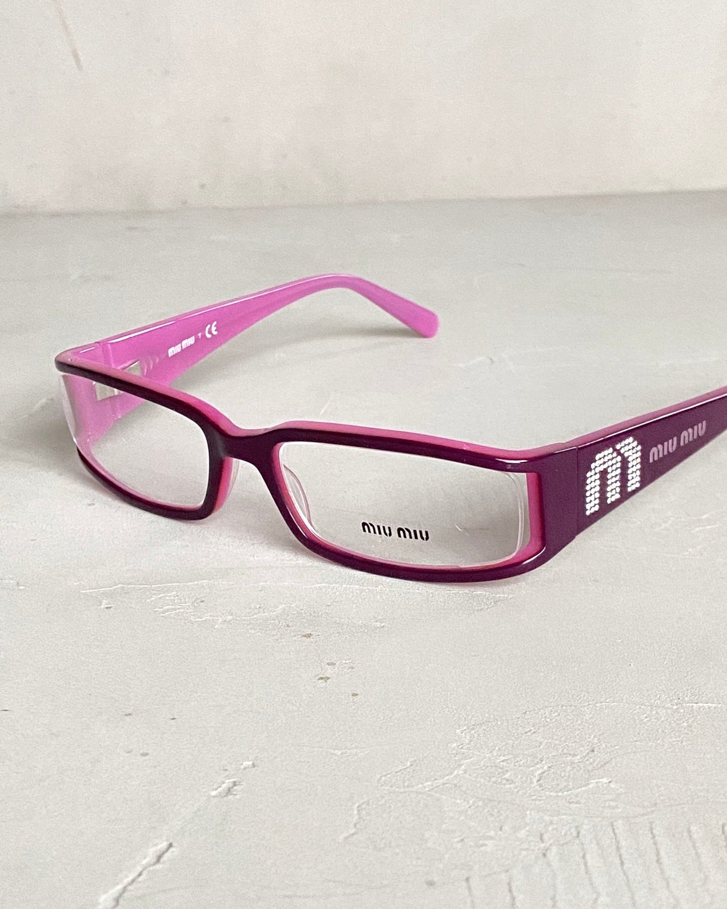 MIU MIU 90'S BAYONETTA GLASSES | O/S, Pink