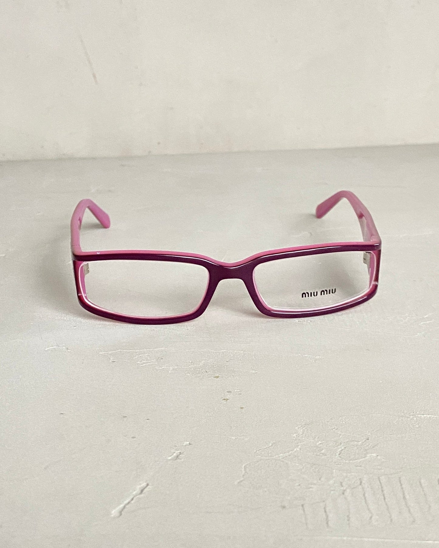 MIU MIU 90'S BAYONETTA GLASSES | O/S, Pink