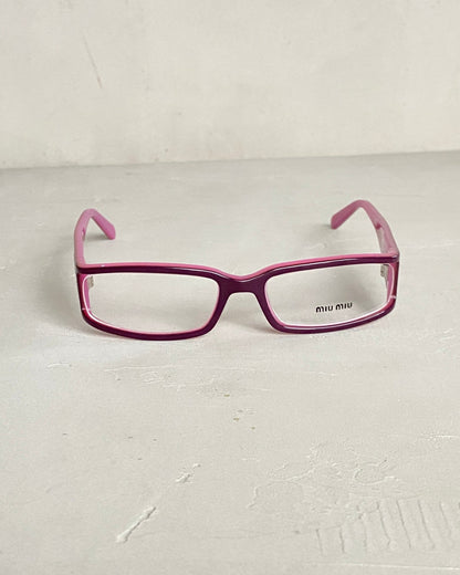 MIU MIU 90'S BAYONETTA GLASSES | O/S, Pink