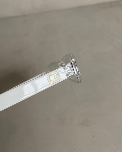 GUCCI WHITE 90'S BAYONETTA GLASSES | O/S, White