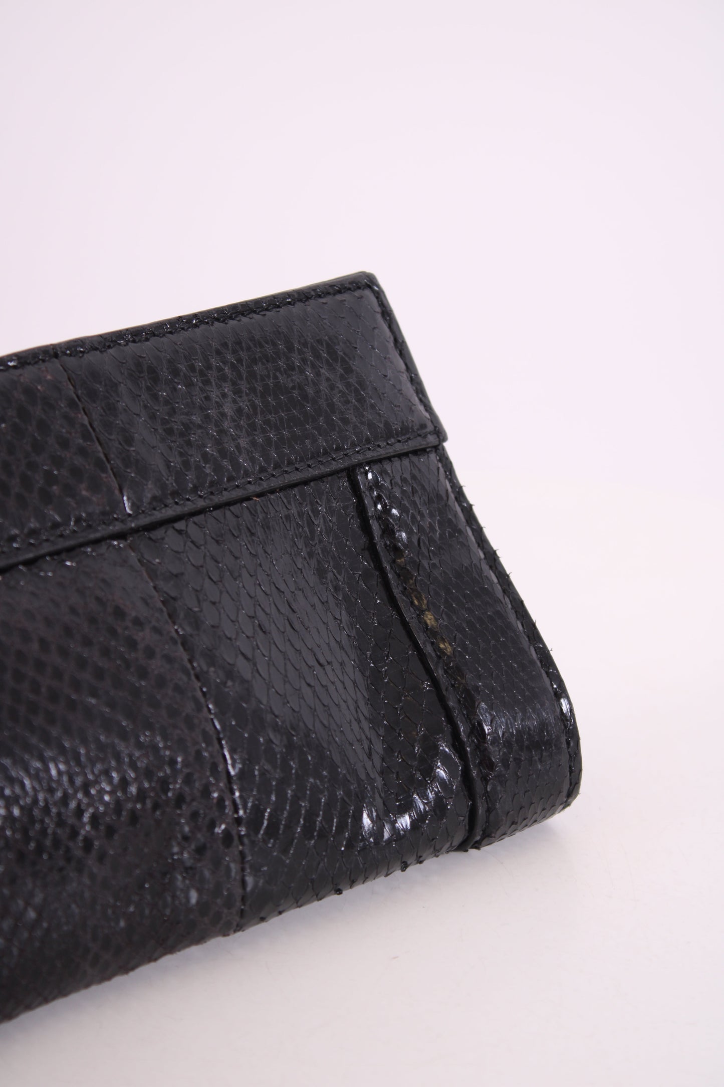 Gucci GG Snakeskin Britt Clutch Black | Default Title, Black
