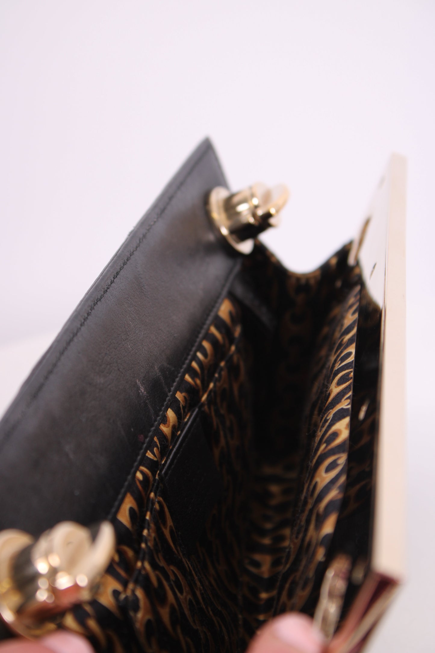 Gucci GG Snakeskin Britt Clutch Black | Default Title, Black