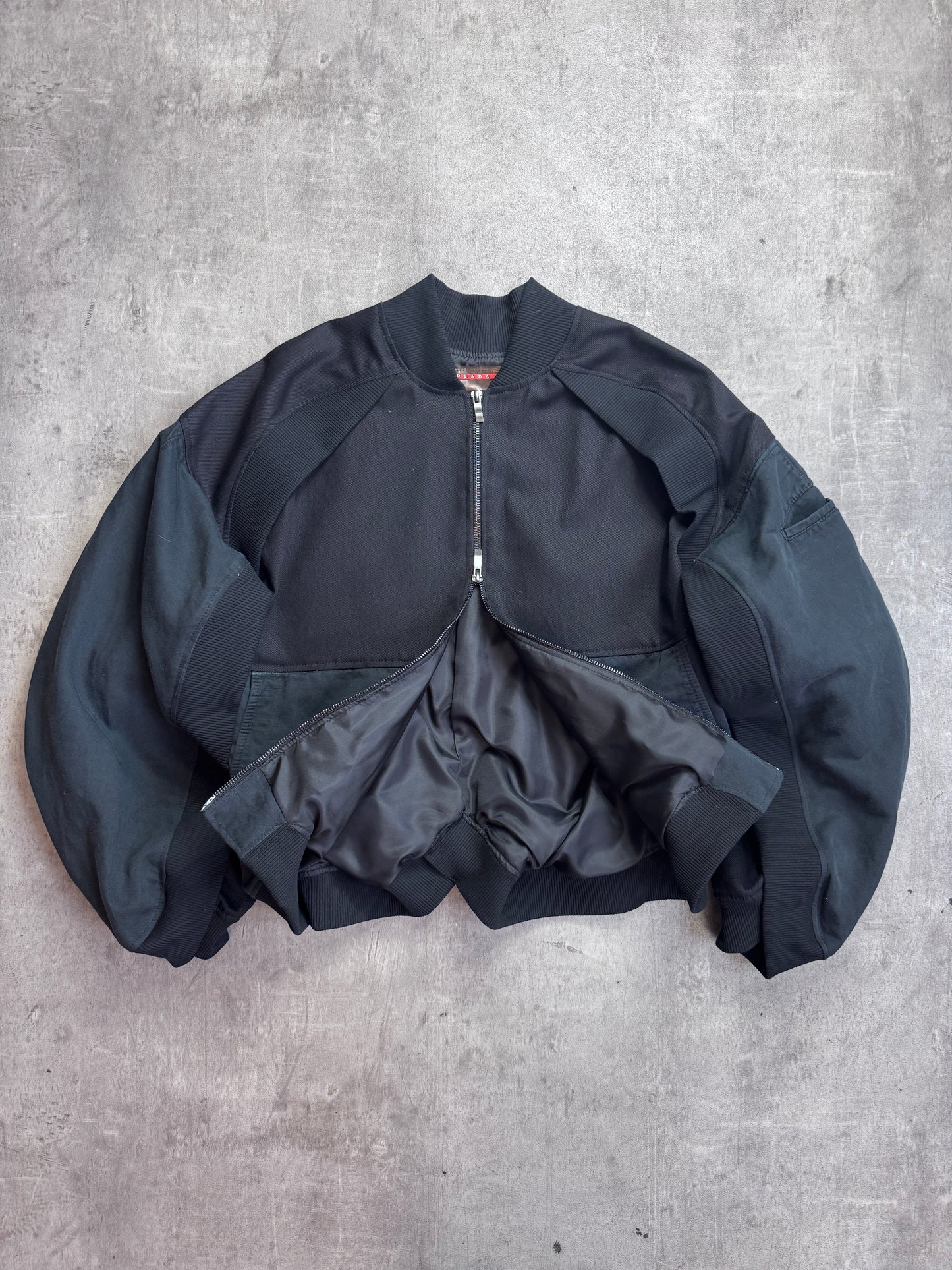 VT Rework: Prada Ribbed Trim Cropped Bomber Blouson