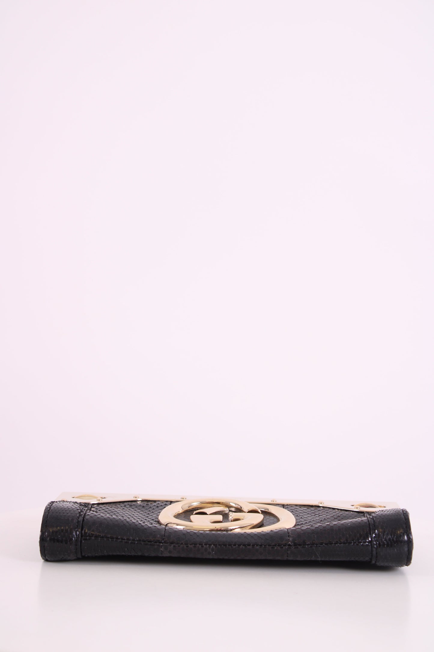 Gucci GG Snakeskin Britt Clutch Black | Default Title, Black