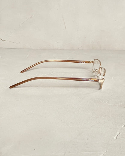 DOLCE AND GABBANA D&G 90'S BAYONETTA GLASSES | O/S, Bronze