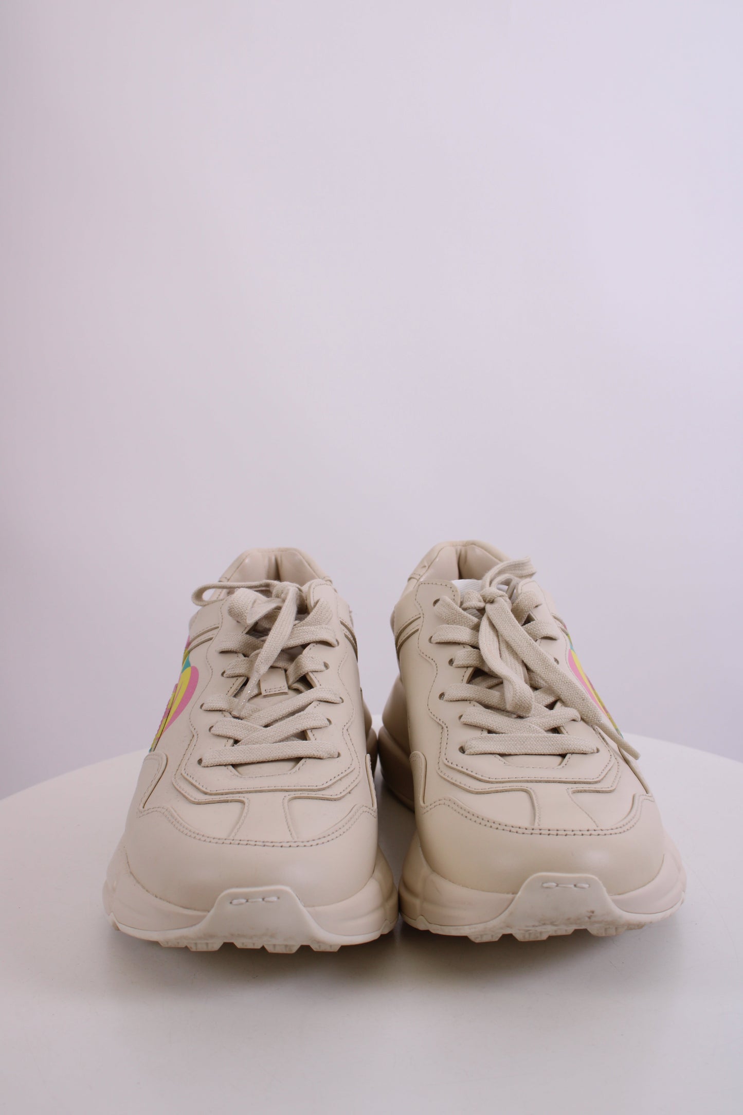 Gucci Rhyton Heart Trainers Off White/ Multi Coloured 37 | O/S, Red