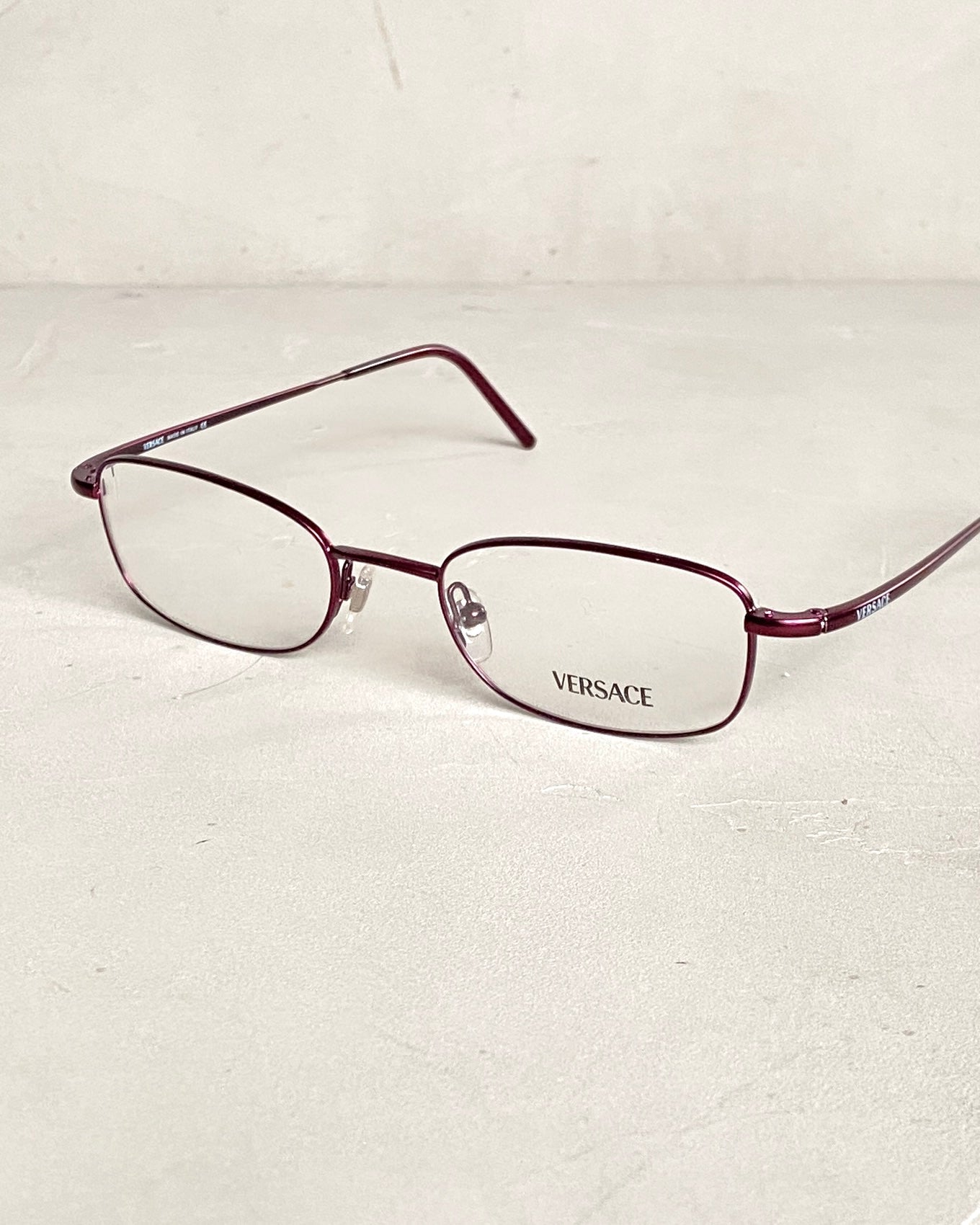 VERSACE 90'S BAYONETTA GLASSES | O/S, Burgundy