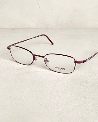 VERSACE 90'S BAYONETTA GLASSES | O/S, Burgundy