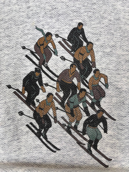 1980s Emporio Armani Ski Graphic Waffle Sweater