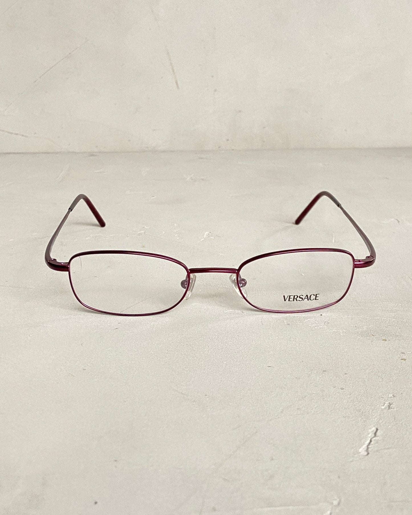 VERSACE 90'S BAYONETTA GLASSES | O/S, Burgundy