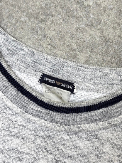 1980s Emporio Armani Ski Graphic Waffle Sweater