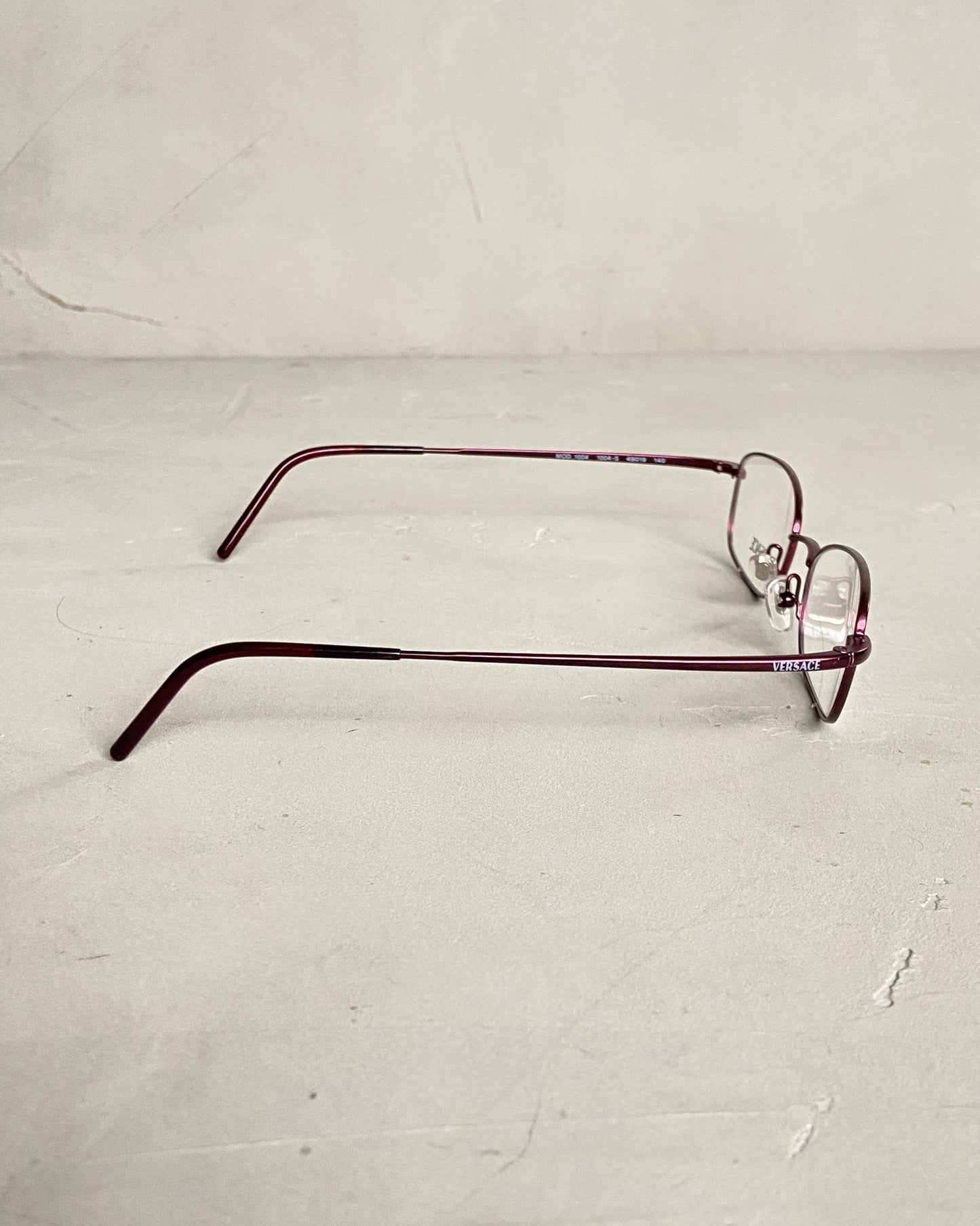 VERSACE 90'S BAYONETTA GLASSES | O/S, Burgundy