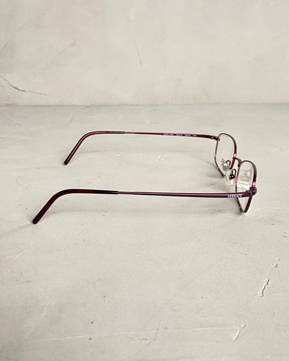 VERSACE 90'S BAYONETTA GLASSES | O/S, Burgundy