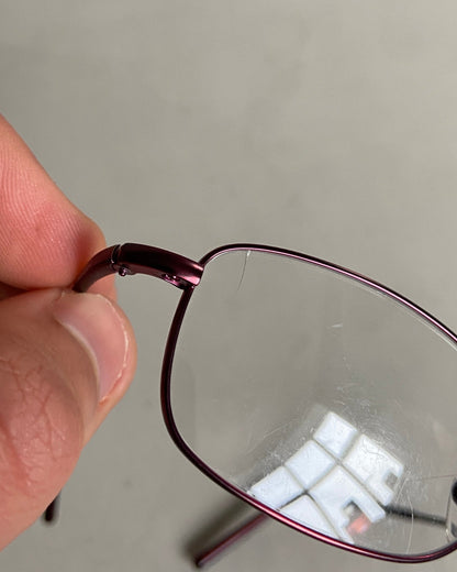 VERSACE 90'S BAYONETTA GLASSES | O/S, Burgundy