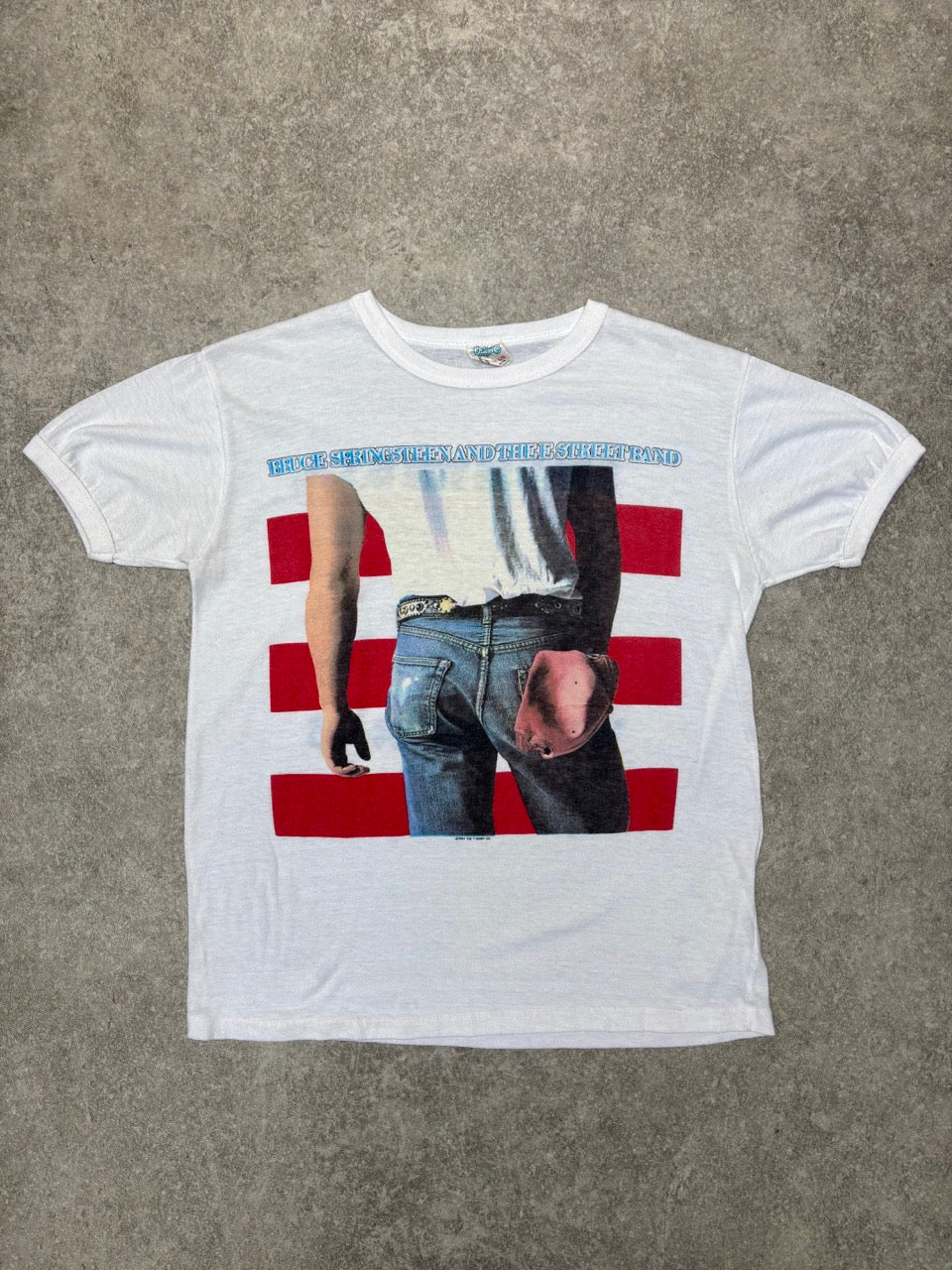 1984 Bruce Springsteen Born In the USA World Tour Graphic Tee