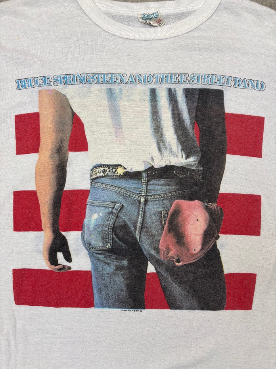 1984 Bruce Springsteen Born In the USA World Tour Graphic Tee