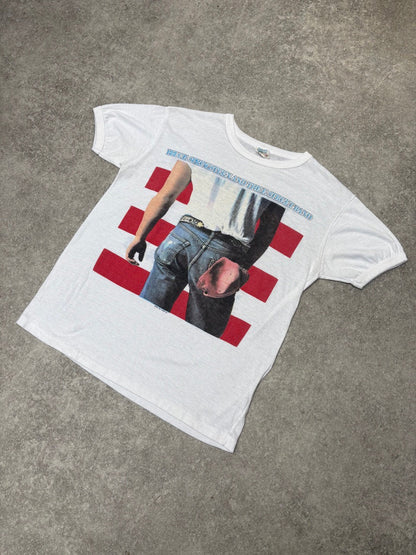 1984 Bruce Springsteen Born In the USA World Tour Graphic Tee