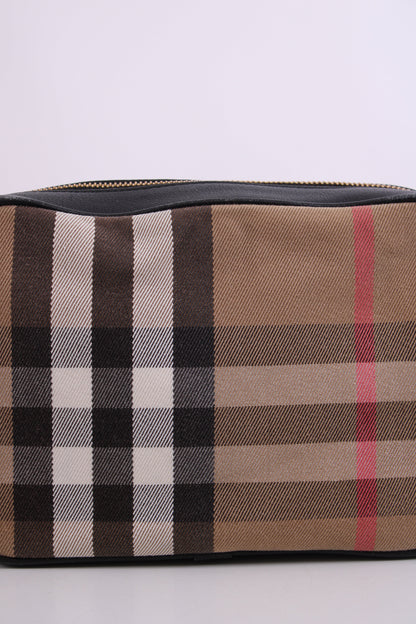 Burberry Check Camera Crossbody Bag Beige | O/S, Beige
