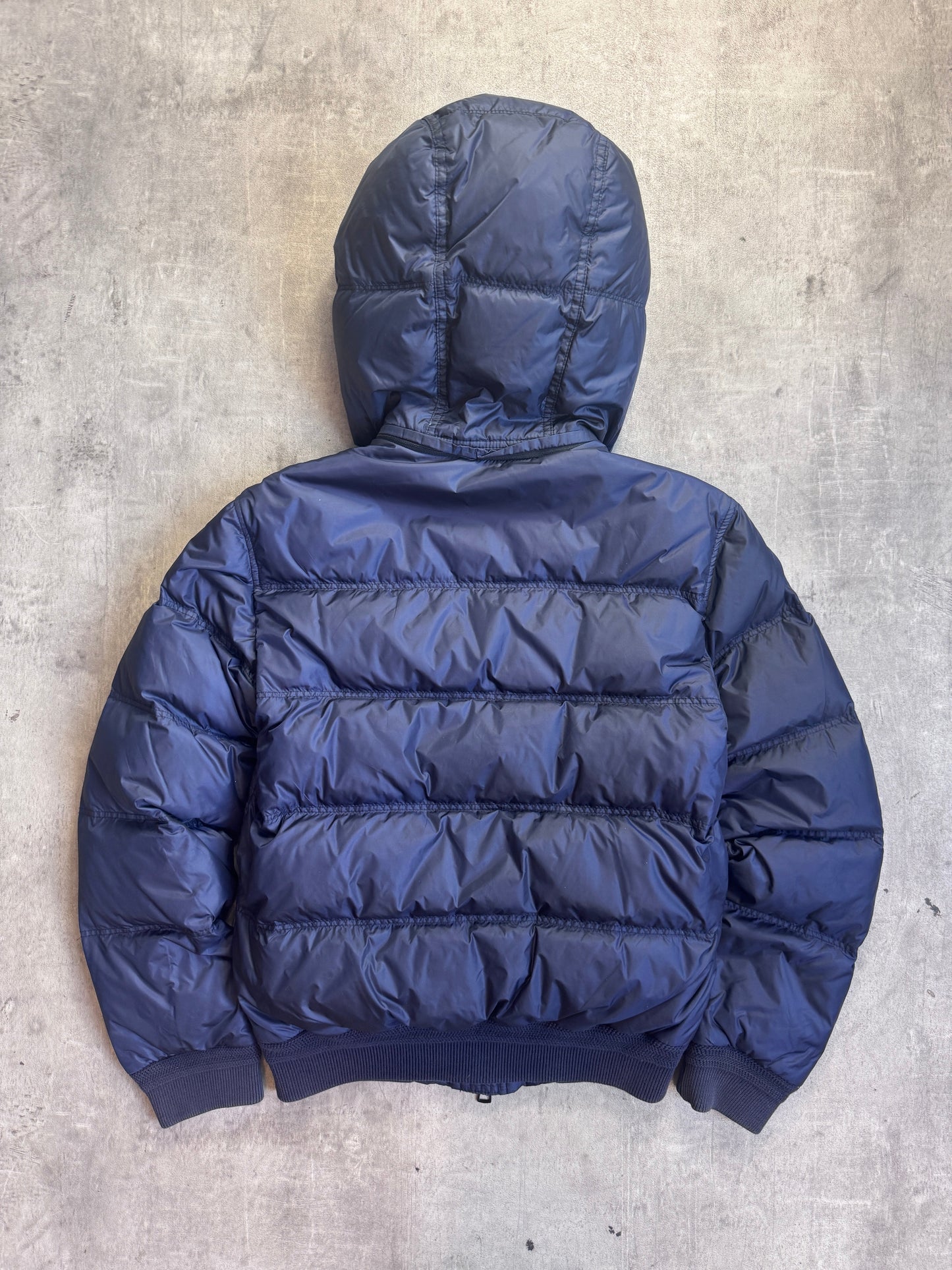 Burberry Navy Modular Detachable Hood Puffer Jacket