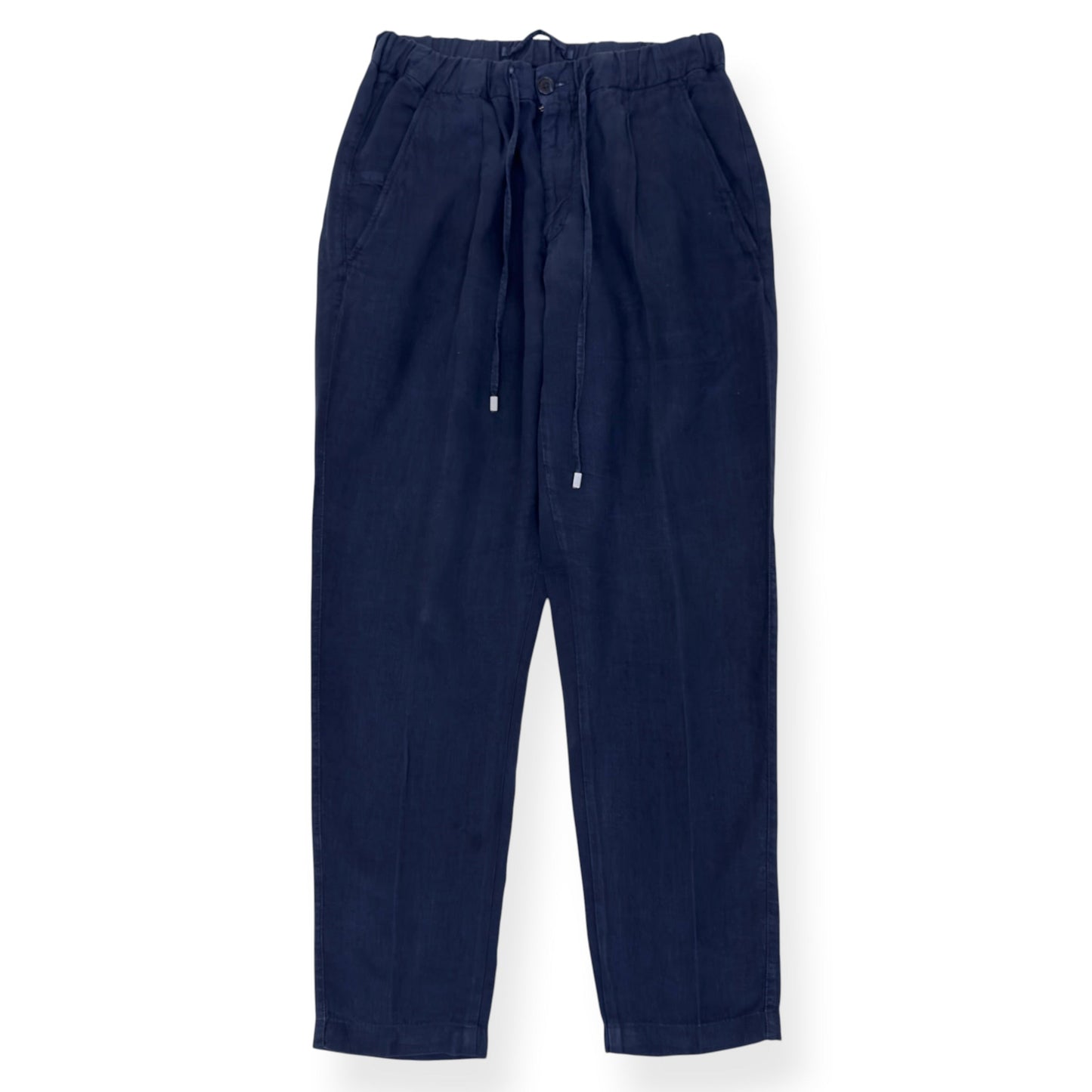 THOM SWEENEY LINEN TROUSERS NAVY 50 / M | Medium, Navy