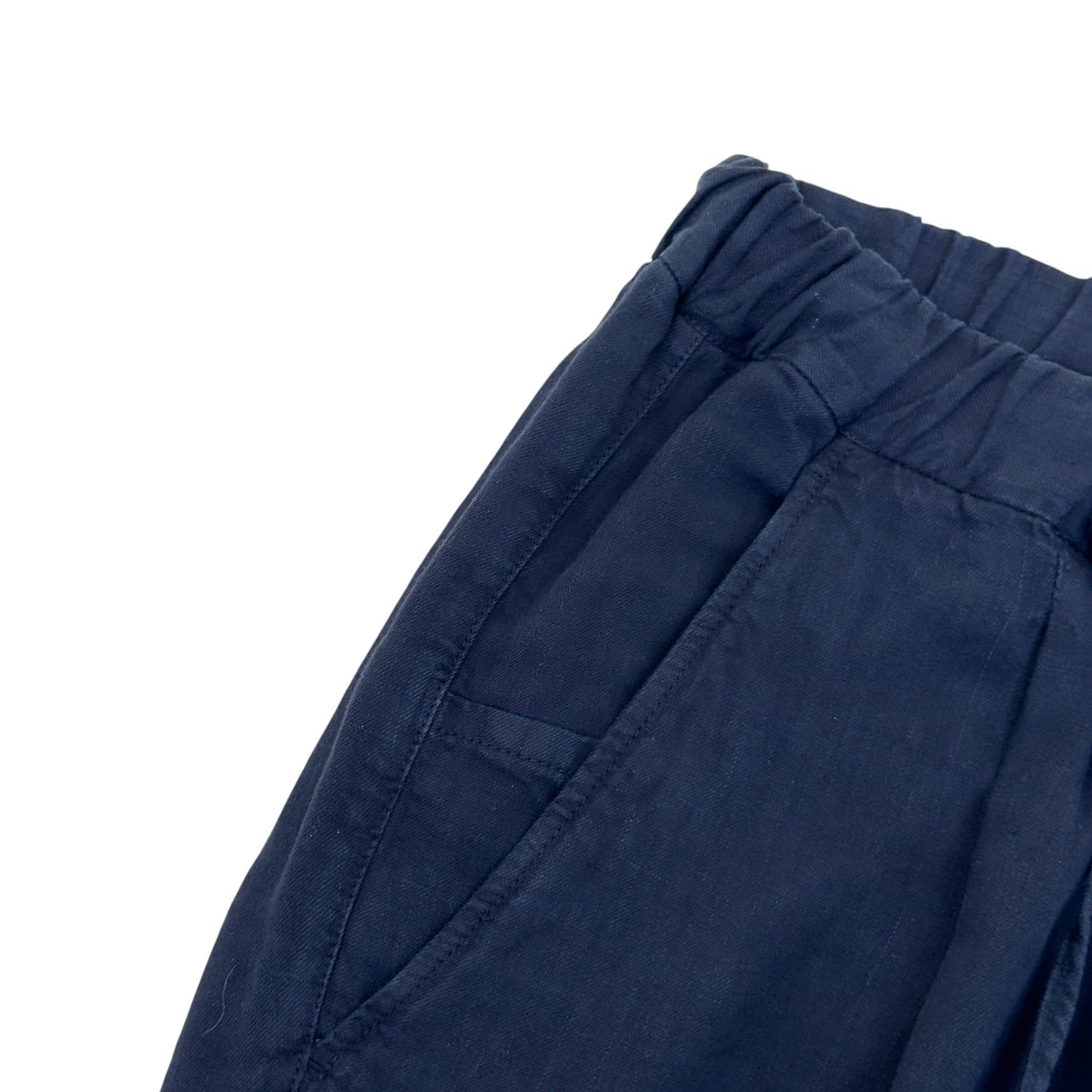THOM SWEENEY LINEN TROUSERS NAVY 50 / M | Medium, Navy