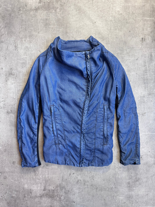 Helmut Lang Denim Anatomical Wrap Closure Jacket